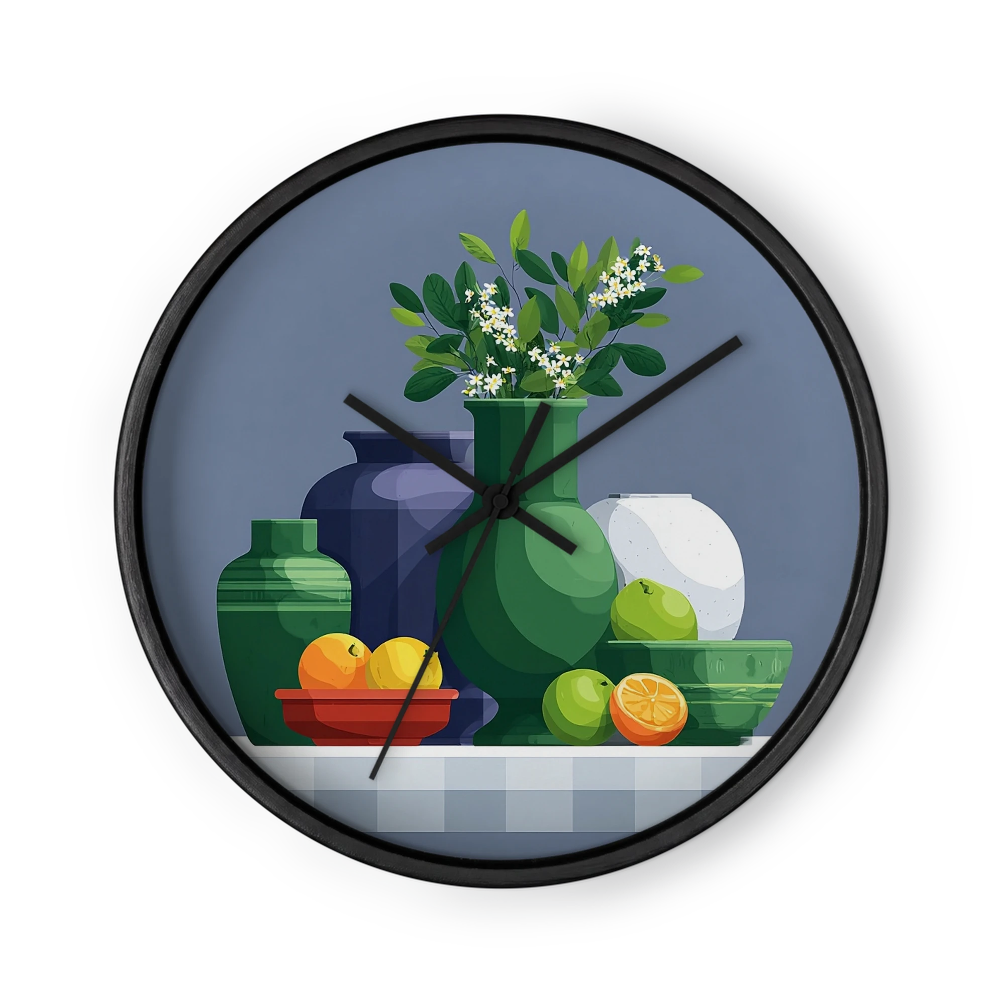 Geometric Still Life with Citrus