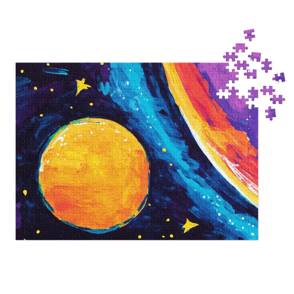 Abstract Planet in Space