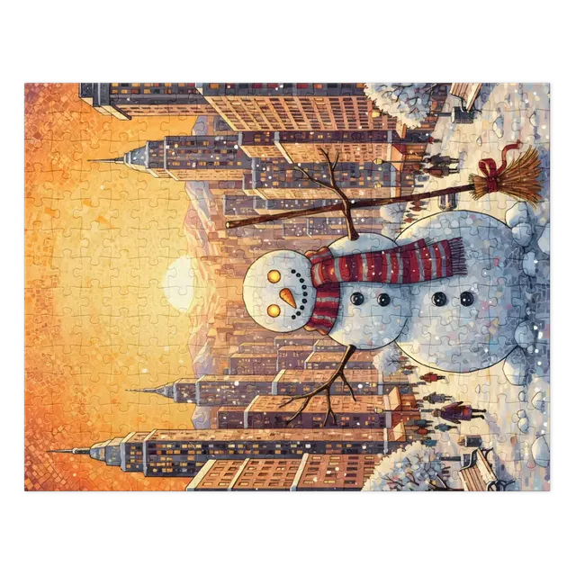 Golden City Snowman | Jigsaw Puzzles