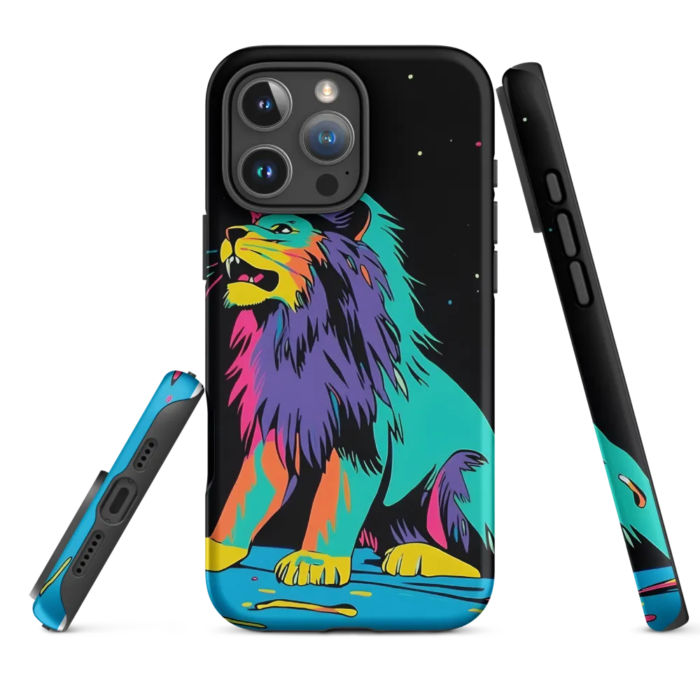 Neon Lion Pop Art | Phone Case