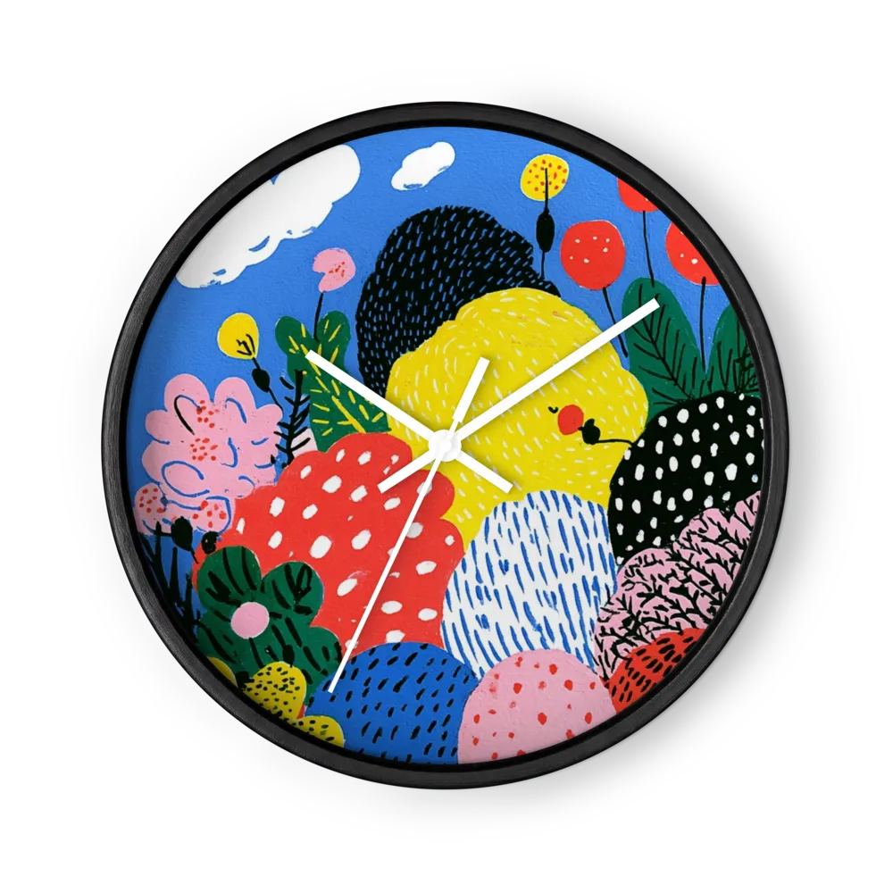 Vibrant Garden Horizon | Wall Clock
