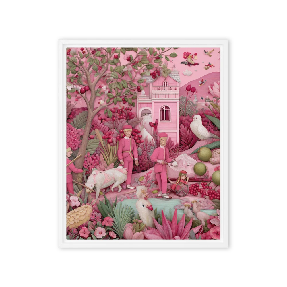 The Whimsical Pink Garden | Art Print