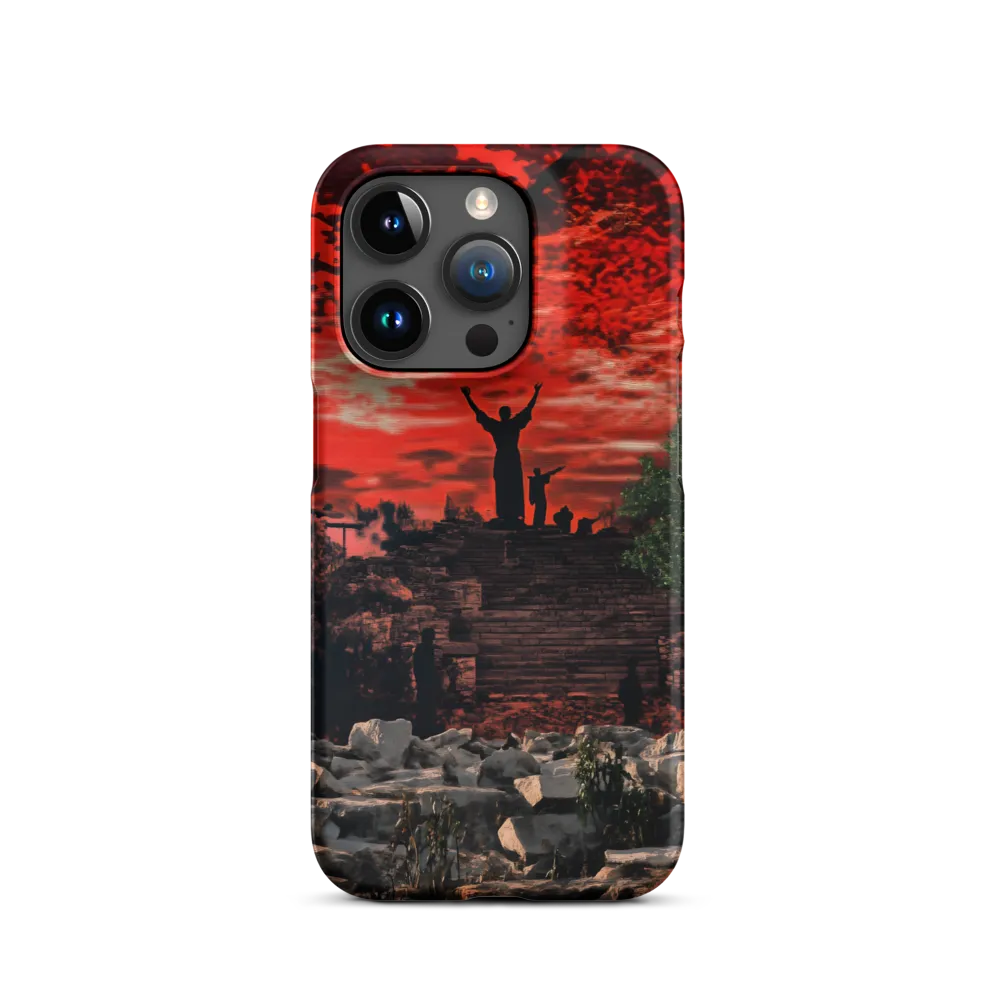 Dramatic Landscape with Silhouettes | Phone Case