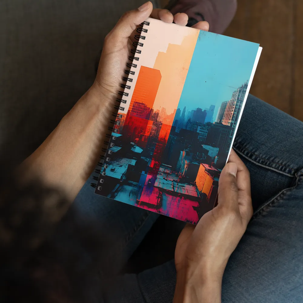 City Split Horizon 
 Spiral Notebook | 140 pages