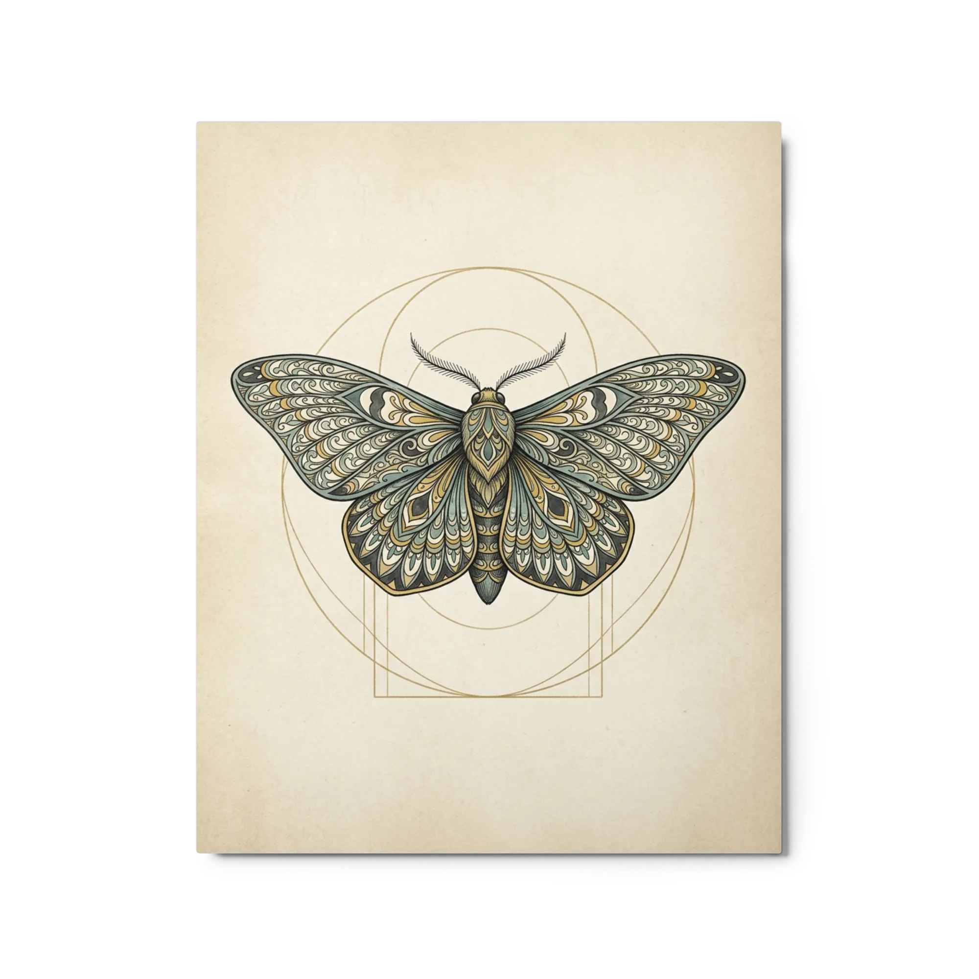 Symmetrical Art Nouveau Moth