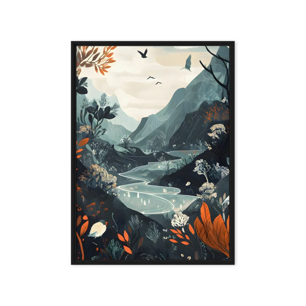 Stylized River Valley 
 Canvas | 20″x 28″