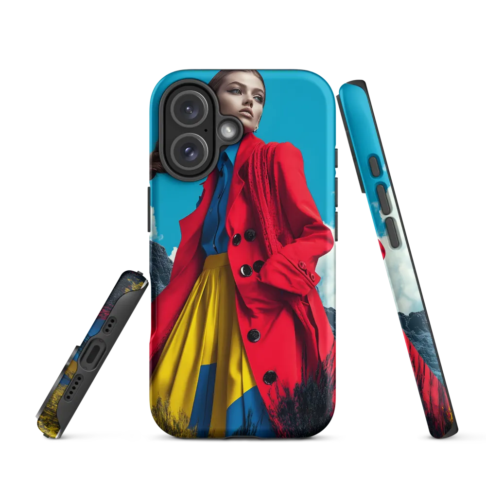 Vibrant Fashion Portrait | Phone Case