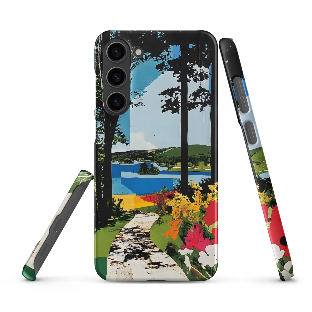 Vibrant Landscape with Pathway and Flowers | Phone Case