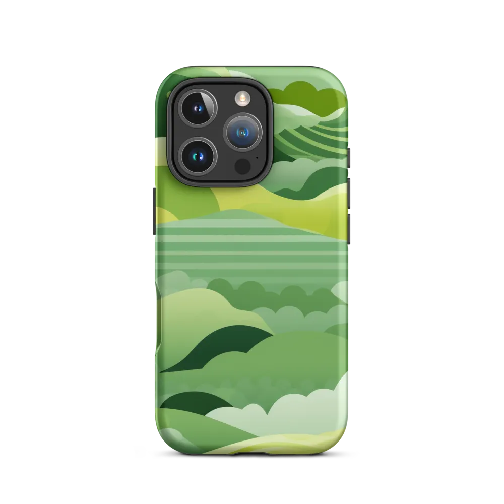 Abstract Green Landscape Design | Phone Case
