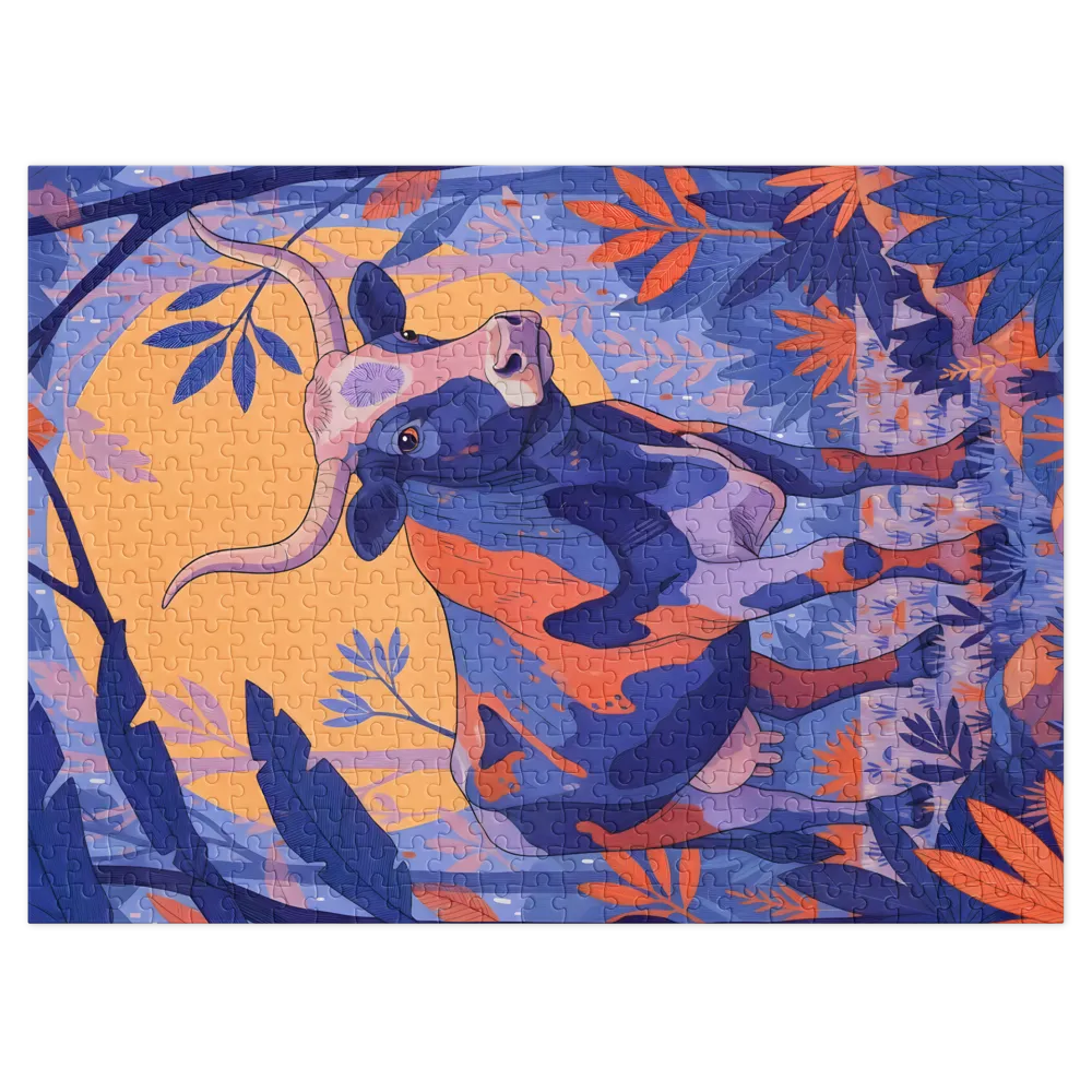 Moonlit Cow | Jigsaw Puzzles