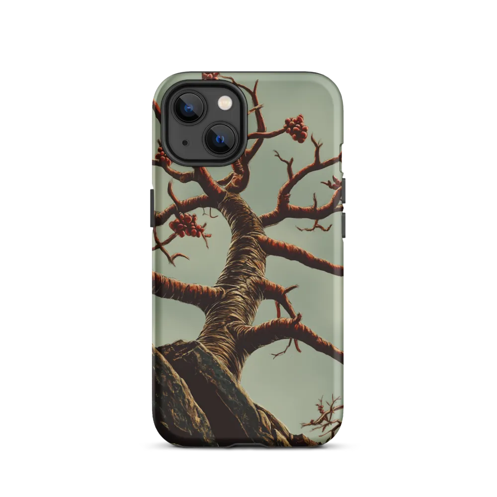Surreal Twisted Tree with Red Fruit | Phone Case