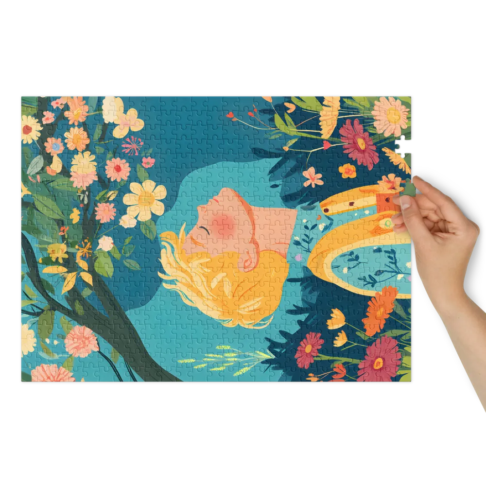 Contemplazione Floreale 
 Puzzle in scatola di metallo