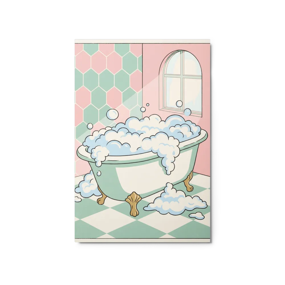 Sudsy Sanctuary 
 Metal Print | 16″x 20″