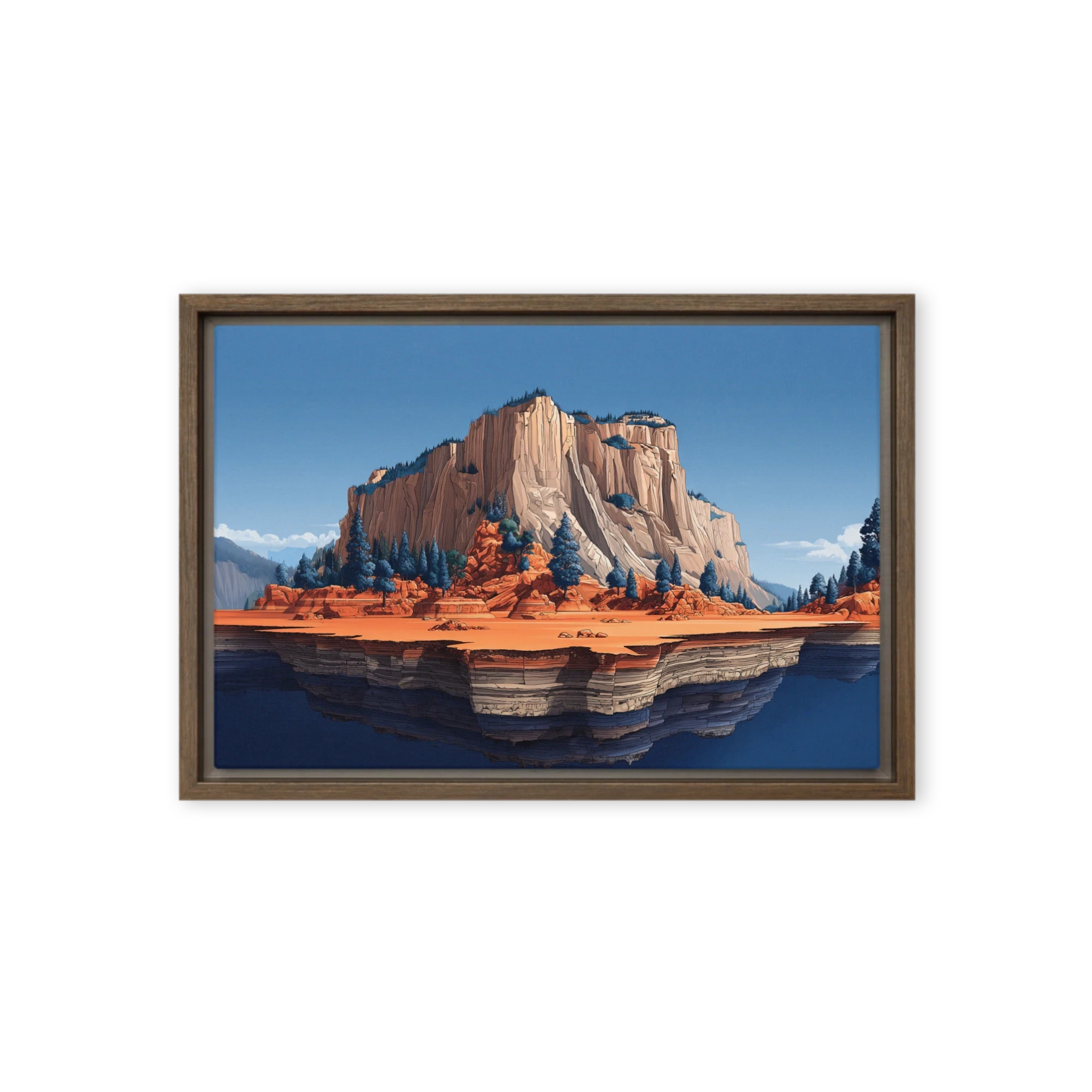 Floating Canyon Island | Art Print