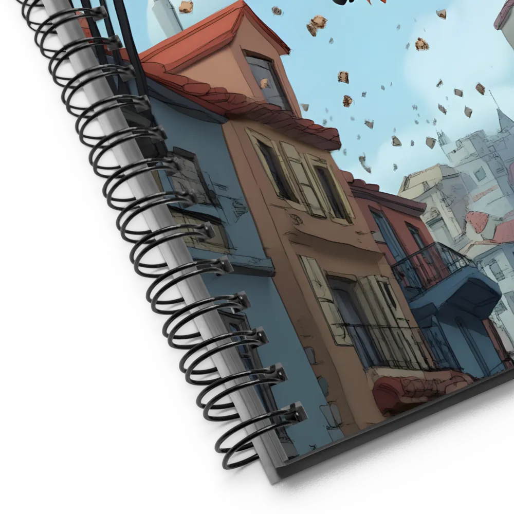 Whimsical Sky Flight 
 Spiral Notebook | 140 pages