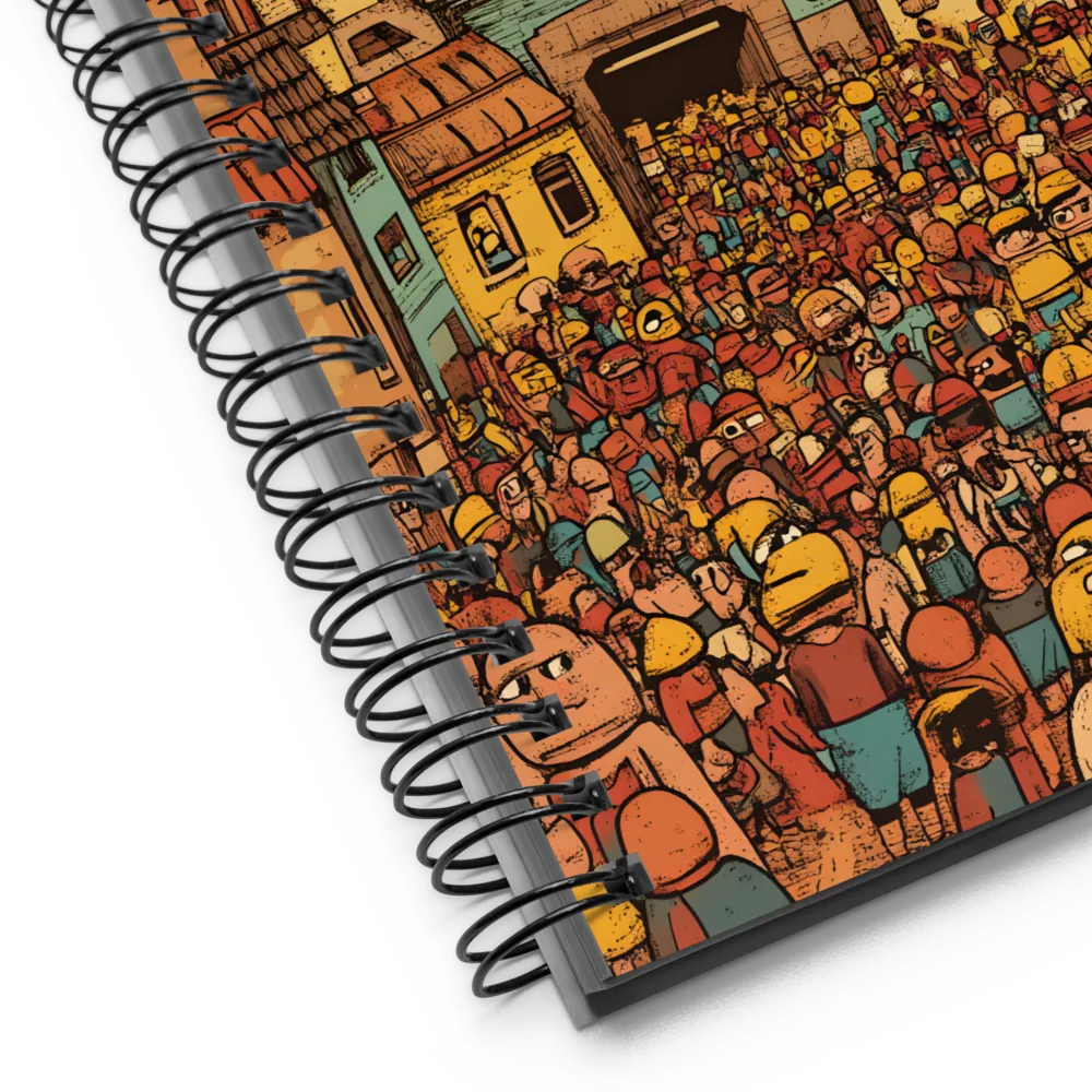 The Lively City Crowd 
 Spiral Notebook | 140 pages