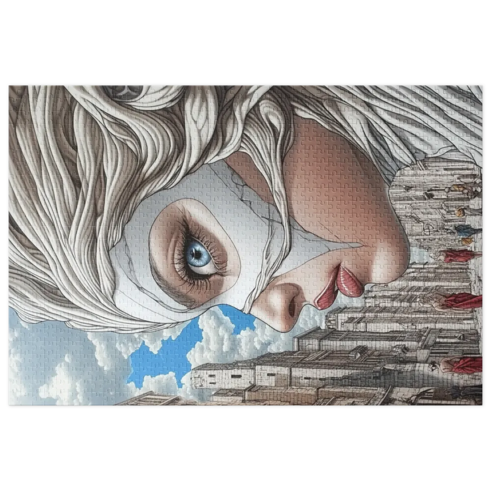 Urban Siren's Gaze 
 Jigsaw Puzzle in Tin Box