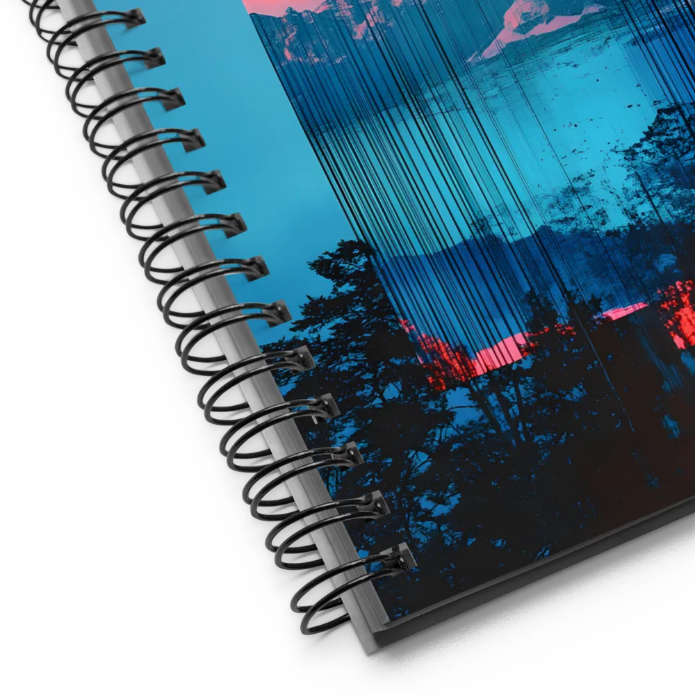 Chromatic Glitchscape 
 Spiral Notebook | 140 pages
