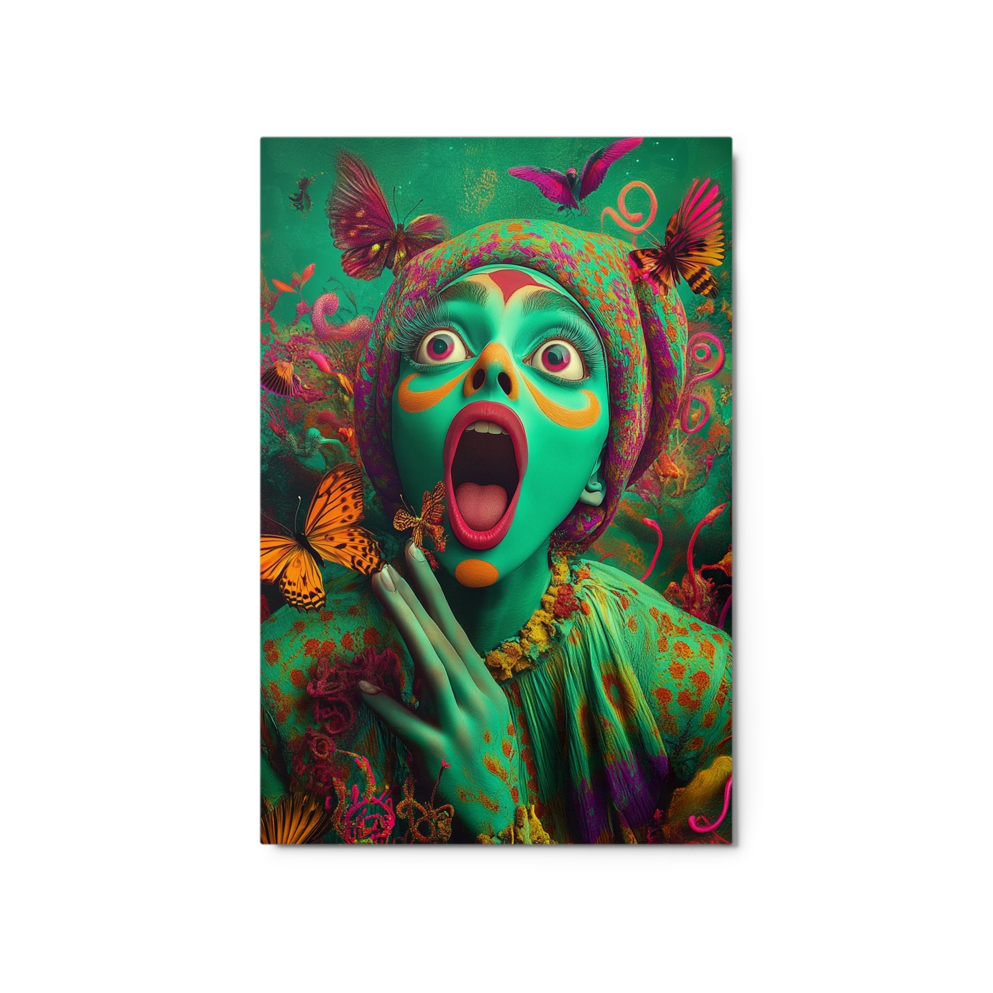 Surreal Woman with Butterflies