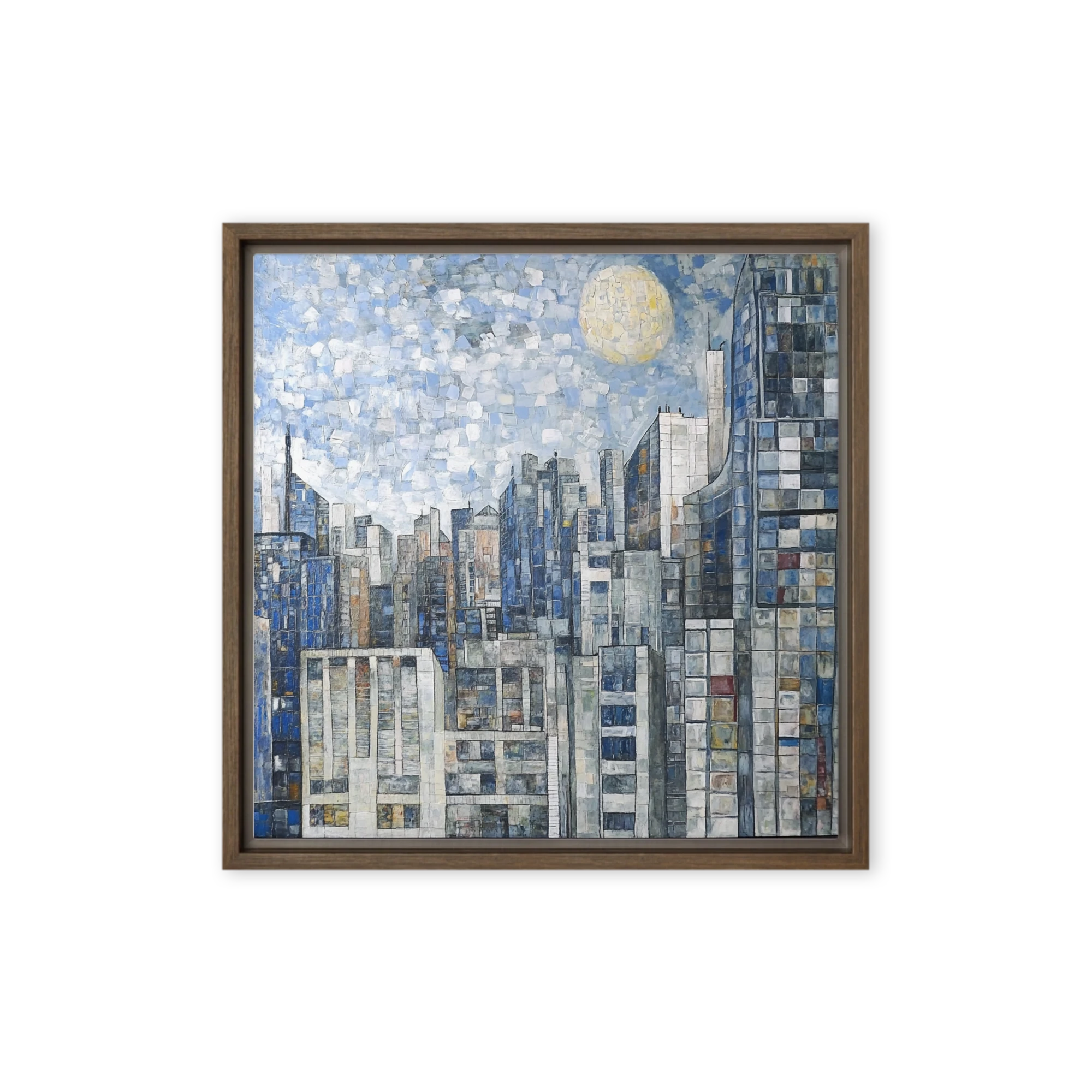 Moonlit Mosaic City