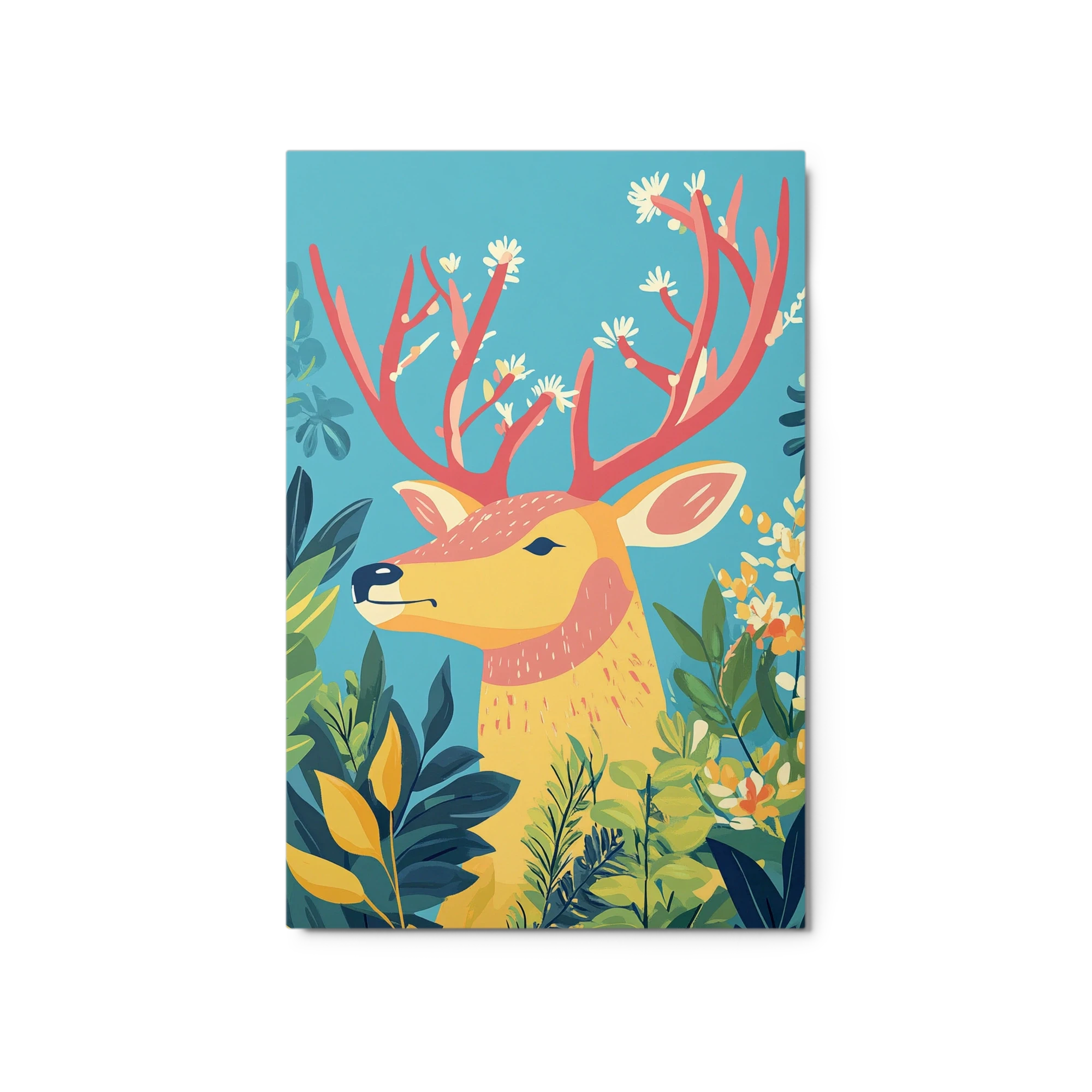 Flowered Deer Illustration
