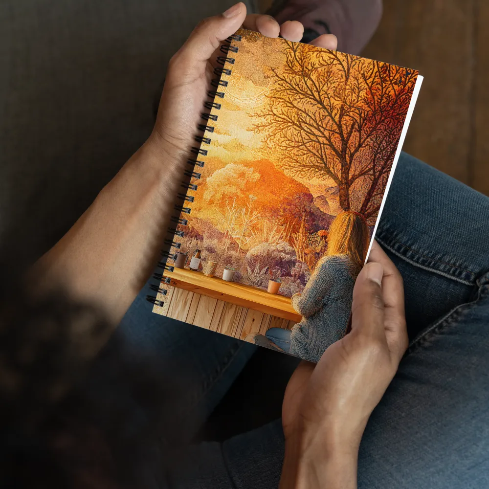 Autumnal Tapestry Landscape 
 Spiral Notebook | 140 pages