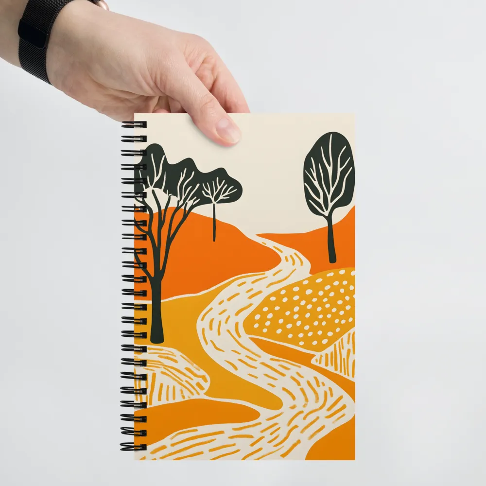 Winding Path Landscape 
 Spiral Notebook | 140 pages