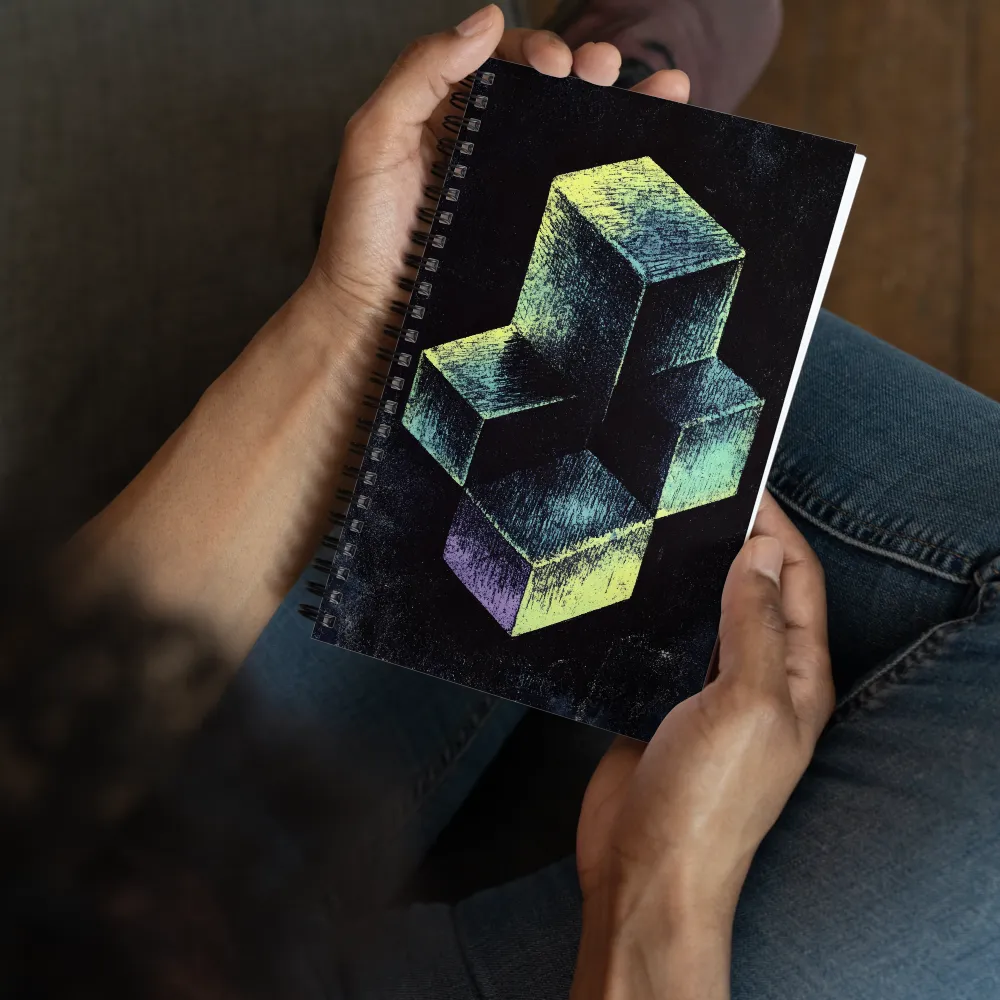 Isometric Cube Illusion 
 Spiral Notebook | 140 pages