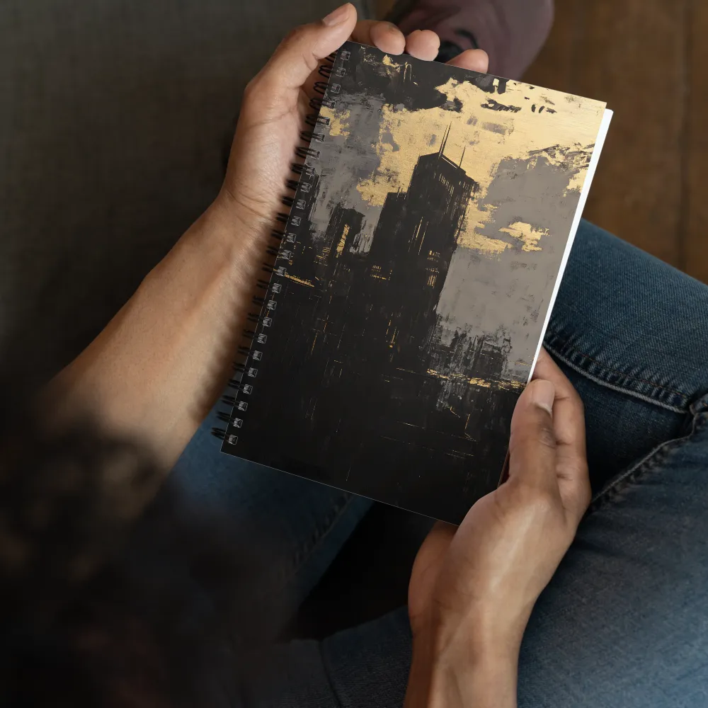 Gilded Urban Canvas 
 Spiral Notebook | 140 pages