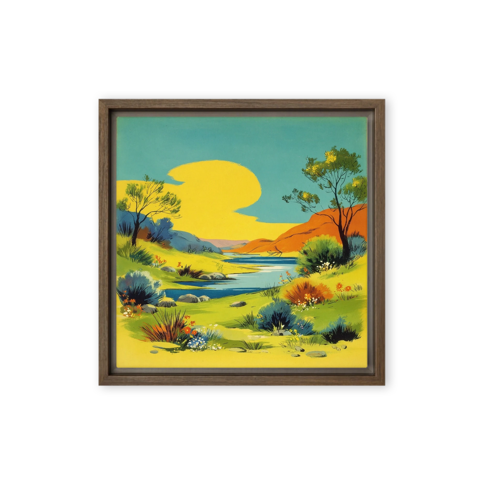 Golden Sun and Winding River