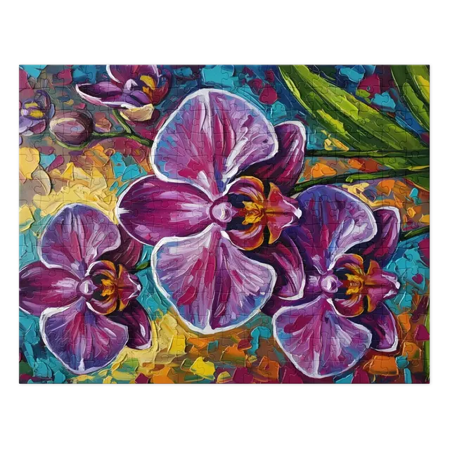 Impasto Orchid | Jigsaw Puzzles