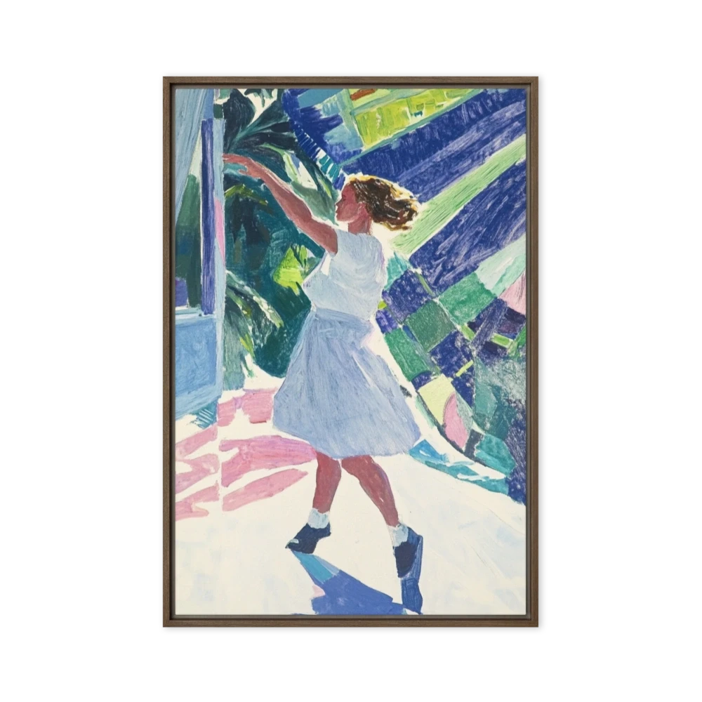 Impressionistic Girl in Motion