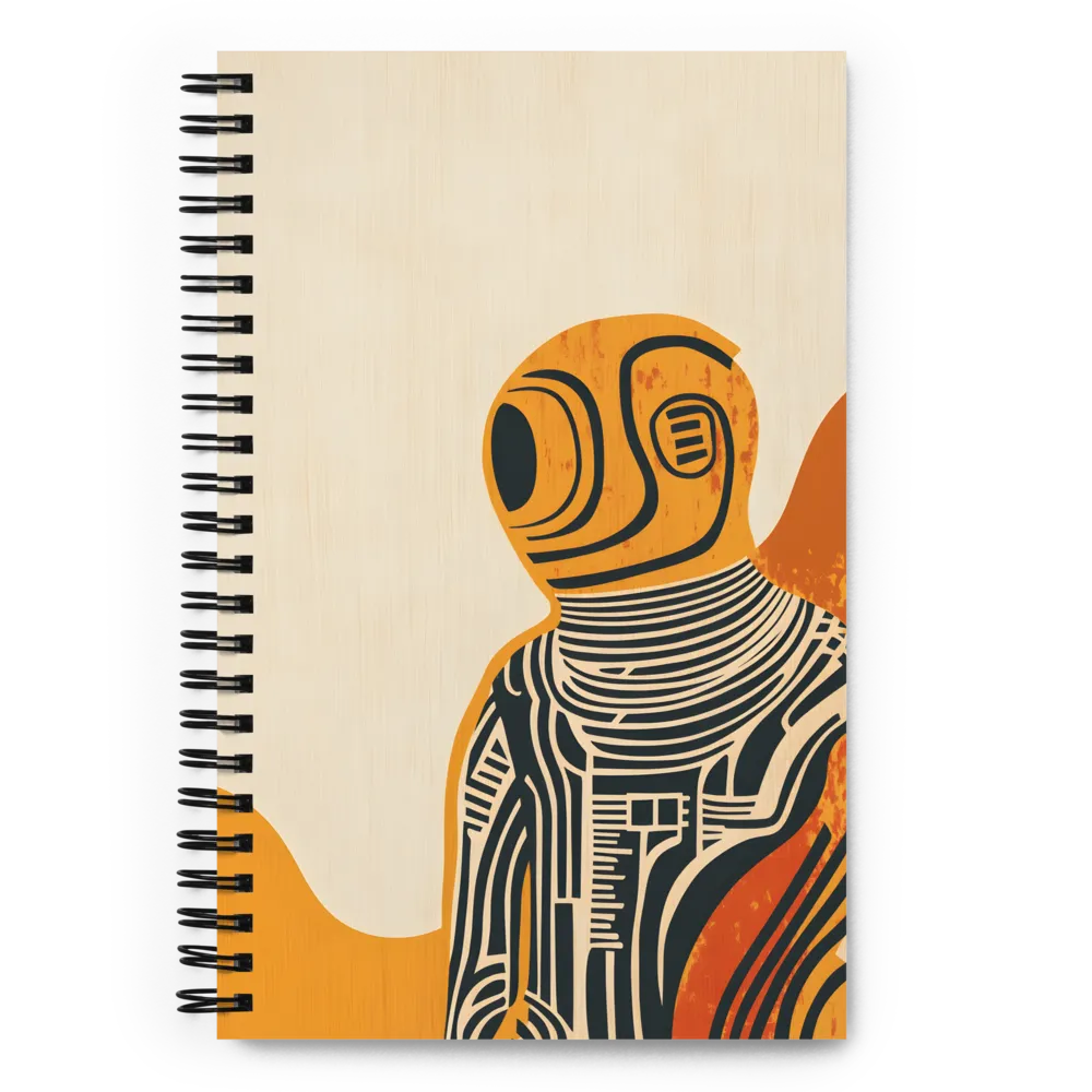 Retro-Futuristic Astronaut 
 Spiral Notebook | 140 pages