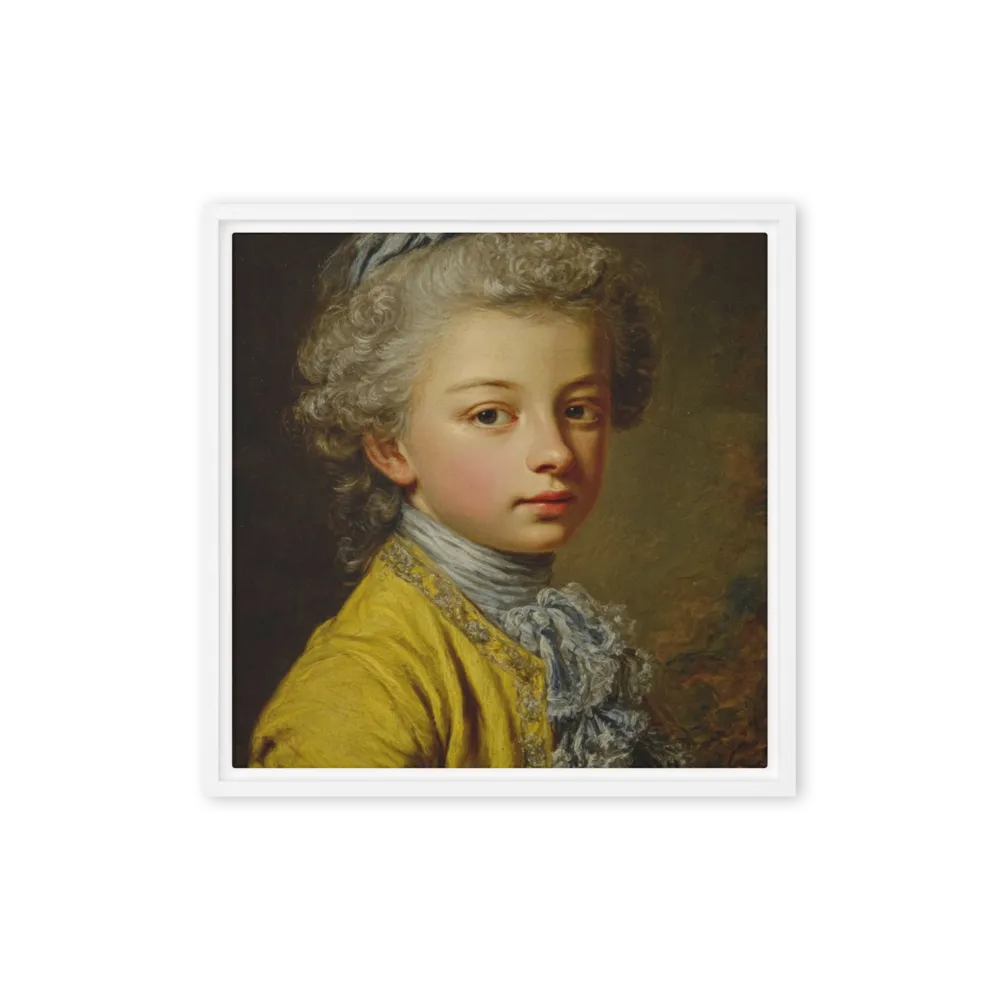 The Boy in Yellow 
 Canvas | 14″x 14″