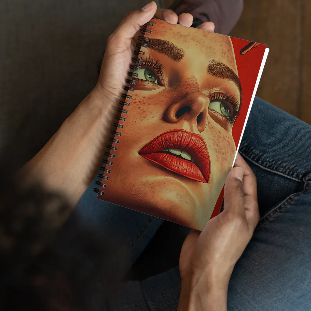 Intense Gaze Portrait 
 Spiral Notebook | 140 pages