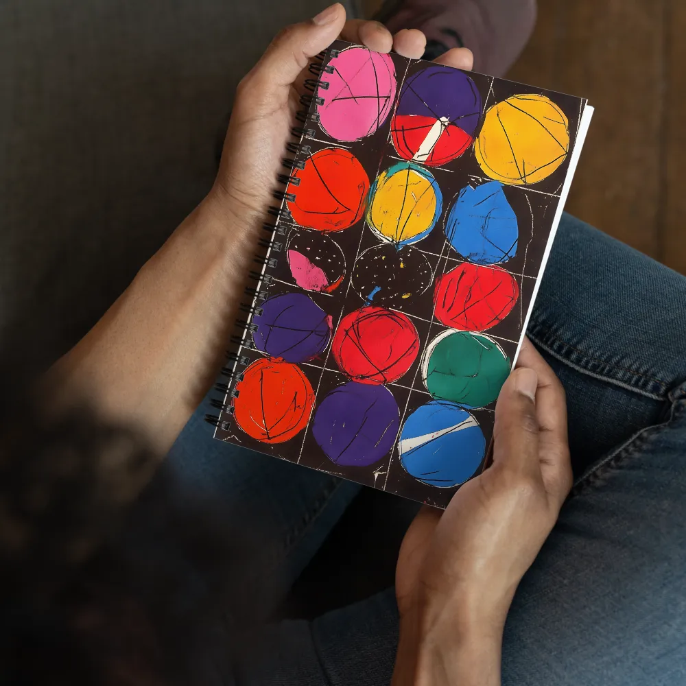 Abstract Color Grid 
 Spiral Notebook | 140 pages