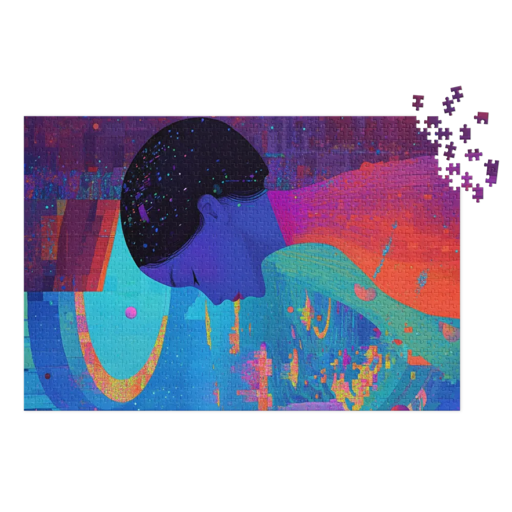 Cosmic Profile Illustration | Jigsaw Puzzle (252/520 pieces)