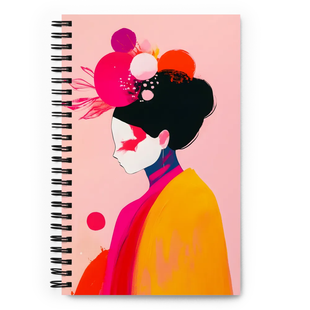 Vibrant Kimono Profile 
 Spiral Notebook | 140 pages