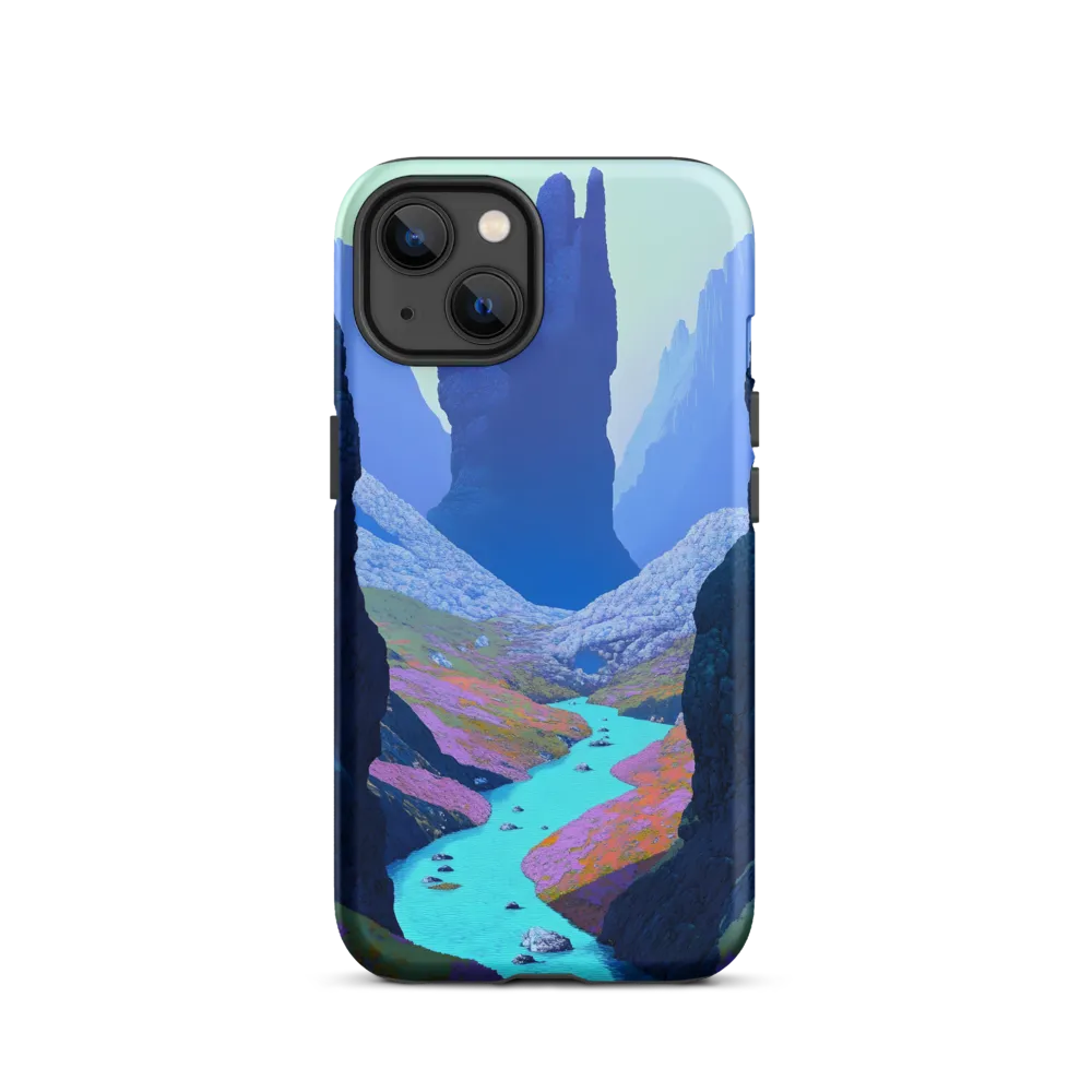 Valley of the Blue Monoliths | Phone Case