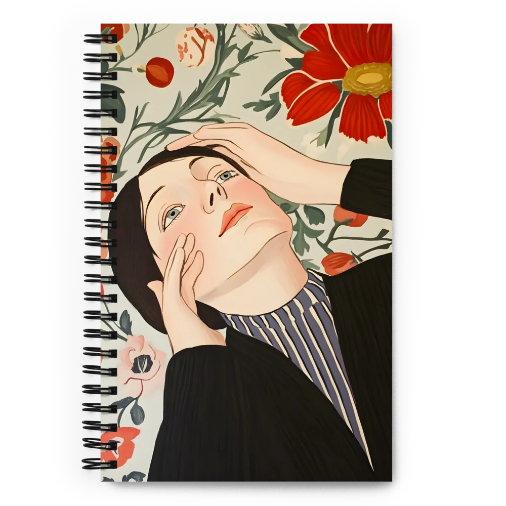 Upward Gaze Amidst Flora 
 Spiral Notebook | 140 pages