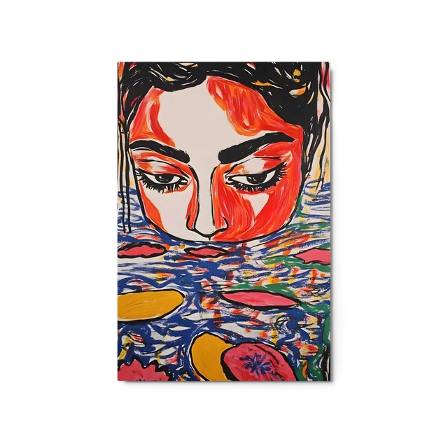 Expressive Face in Water | Art Print