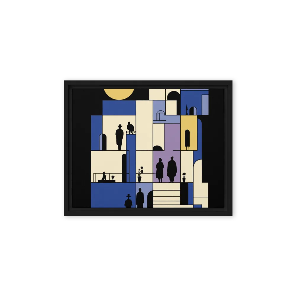 Silent Passage 
 Poster with Red oak Frame | 18″x 18″