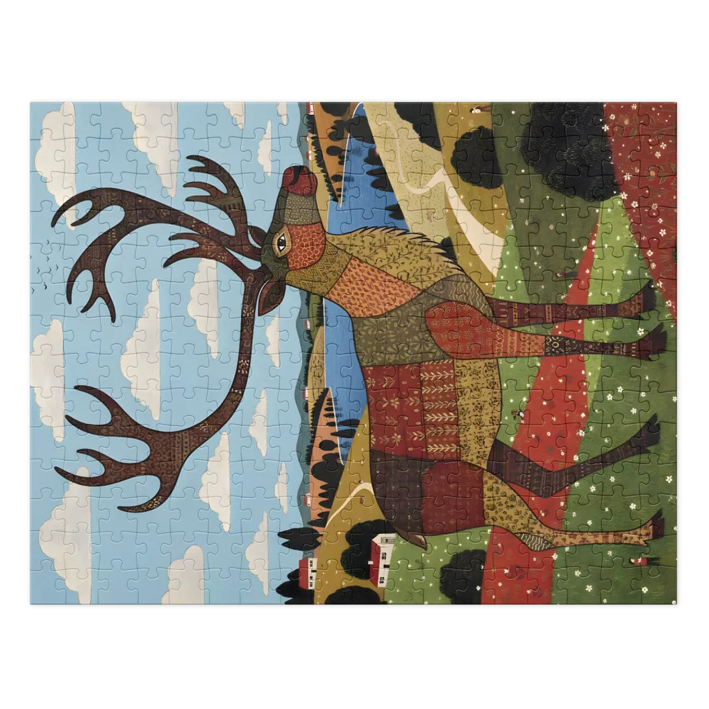 Patchwork Stag | Jigsaw Puzzles