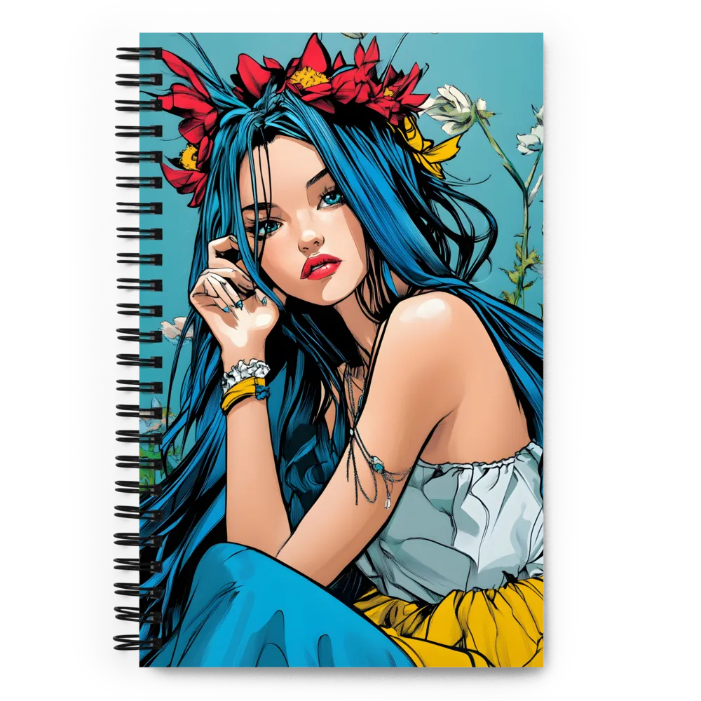 Floral Enigma 
 Spiral Notebook | 140 pages