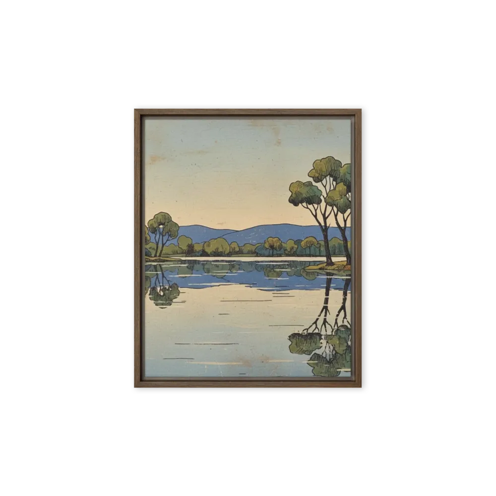 Serene Reflection 
 Canvas with Black Frame