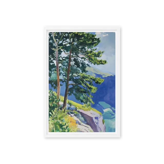 Impressionistic Mountain Pines | Art Print