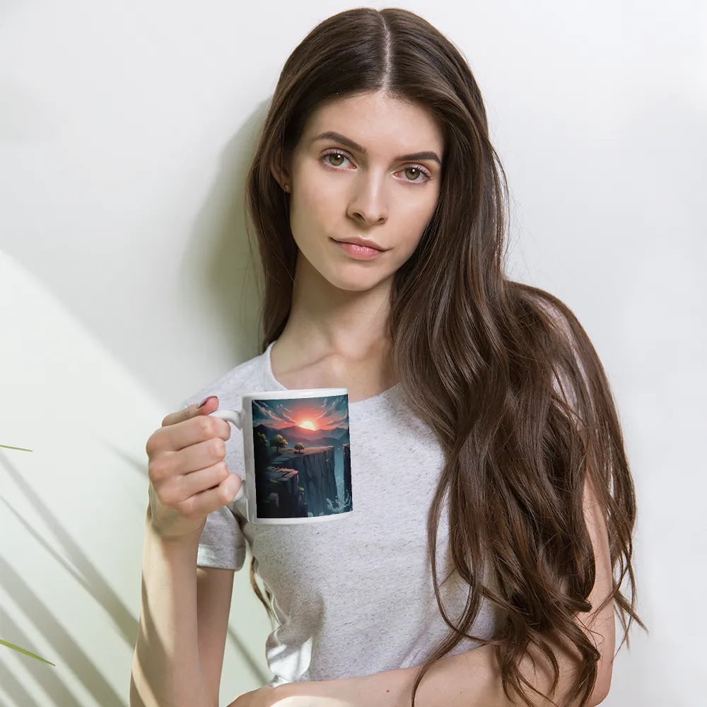 Sunset Rift 
 Mug with Red inside | 15 oz