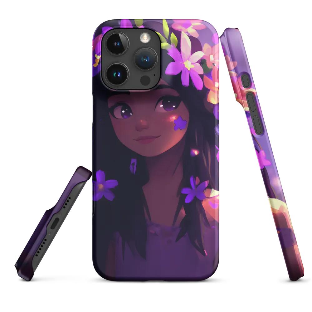 Girl with Flower Crown | Phone Case