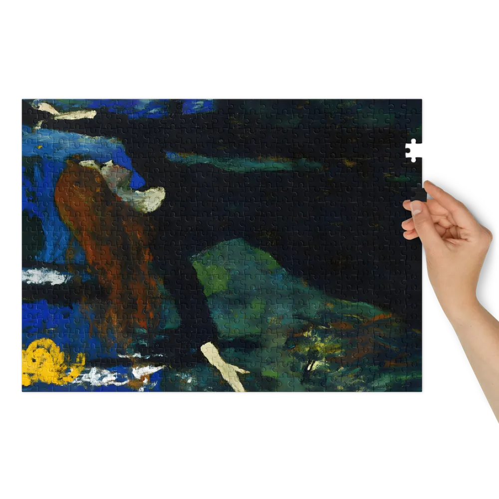 Expressionist Woman in Nature | Jigsaw Puzzle (252/520 pieces)