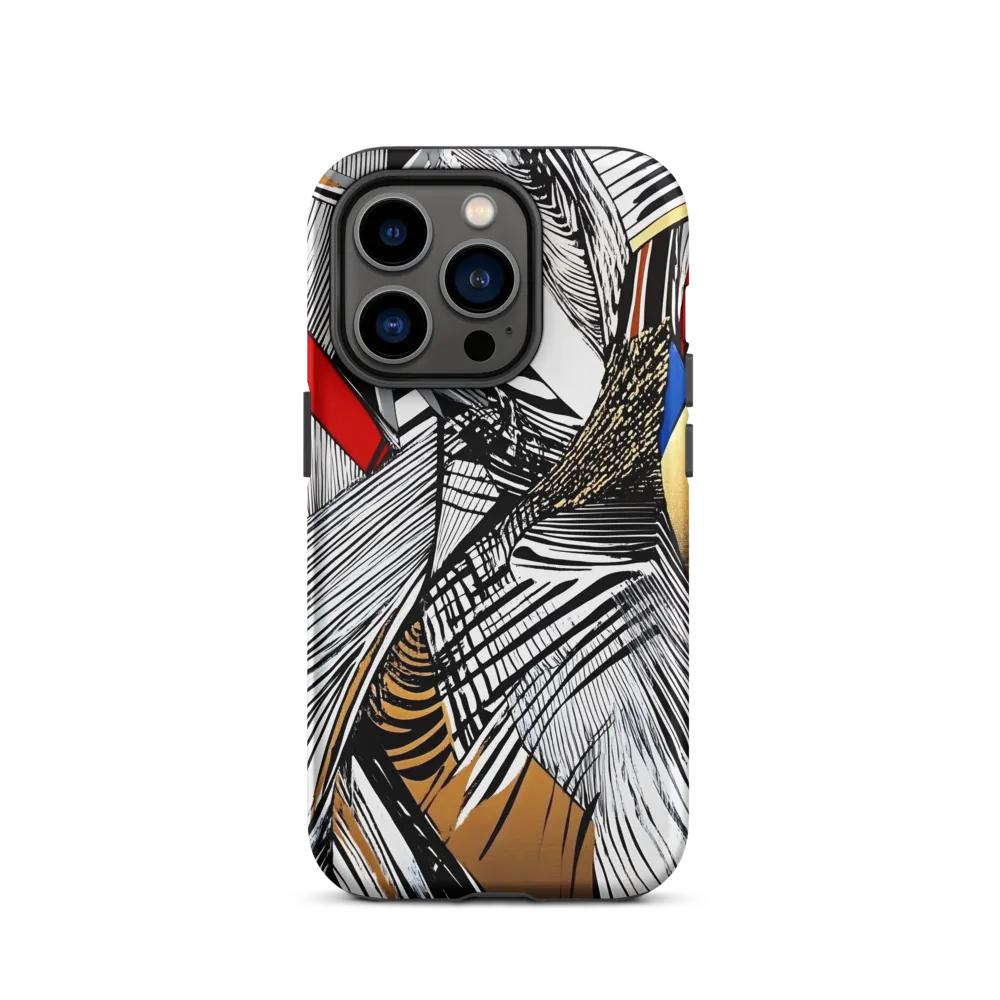Abstract Composition with Bold Lines | Phone Case